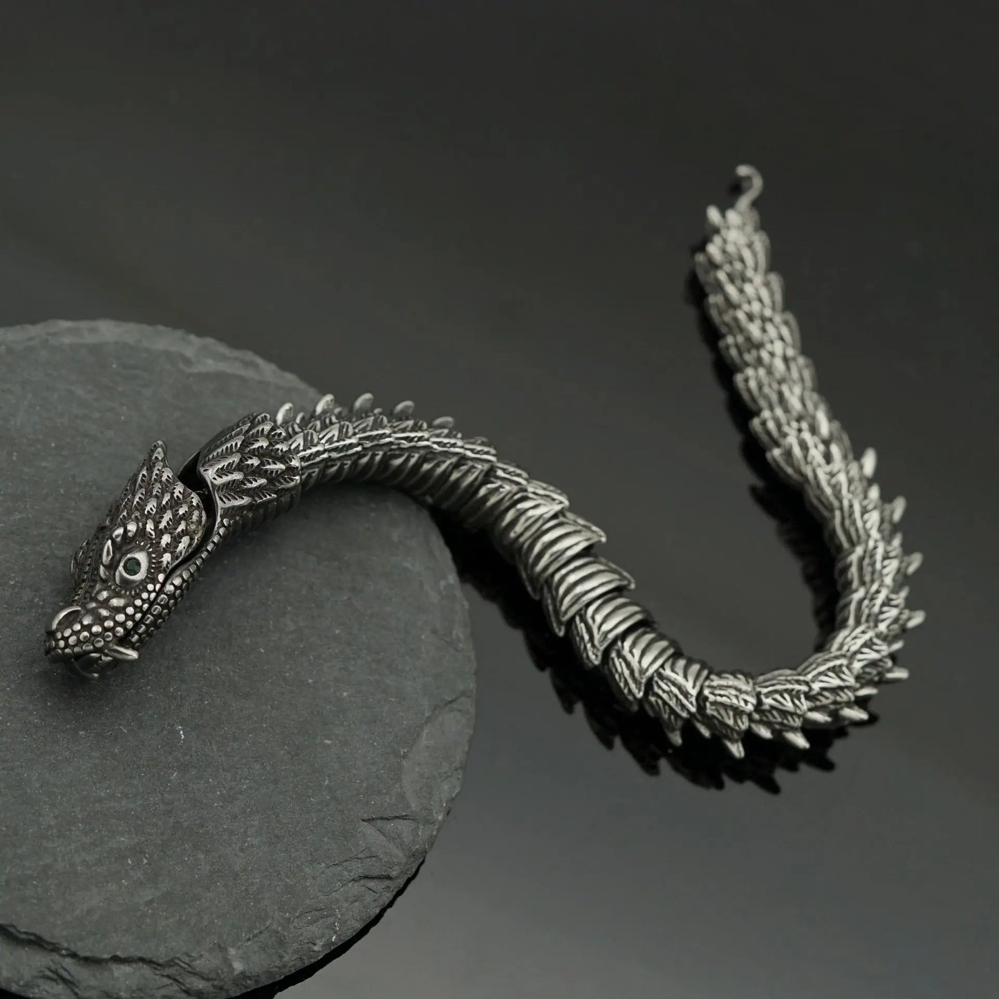 PULSERA QUETZALCÓATL - ACERO INOXIDABLE