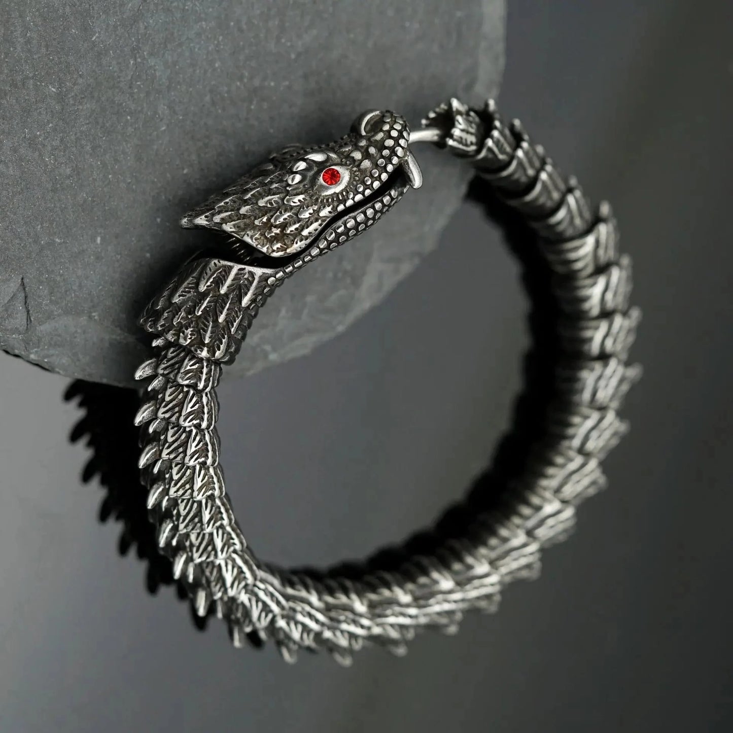 PULSERA QUETZALCÓATL - ACERO INOXIDABLE