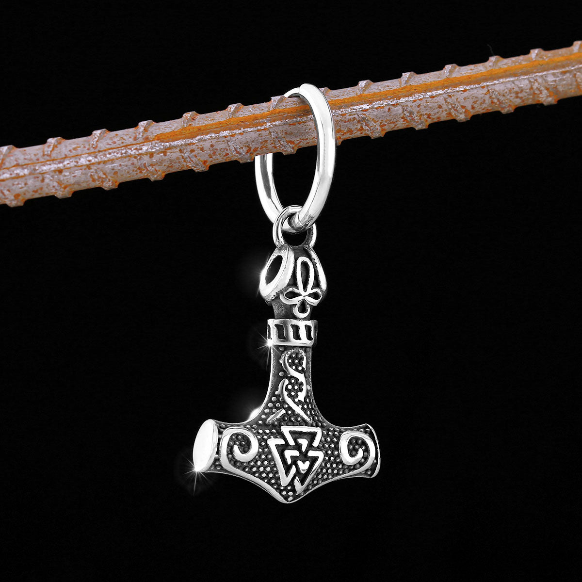 PENDIENTES MARTILLO - ACERO INOXIDABLE