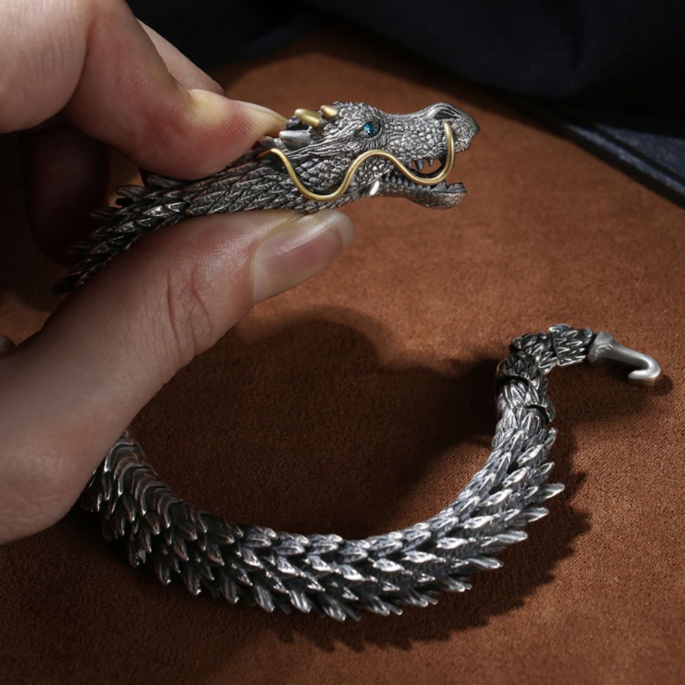 PULSERA DRAGÓN - ACERO INOXIDABLE