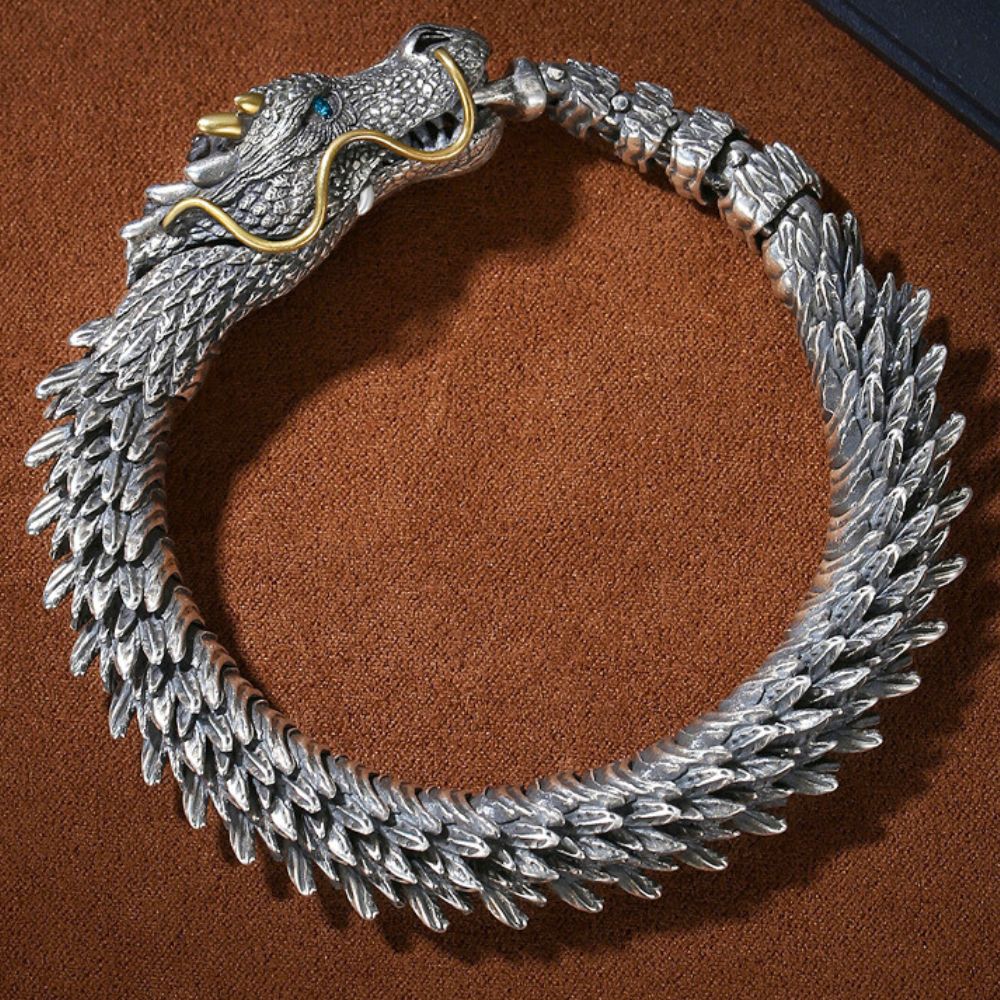 PULSERA DRAGÓN - ACERO INOXIDABLE