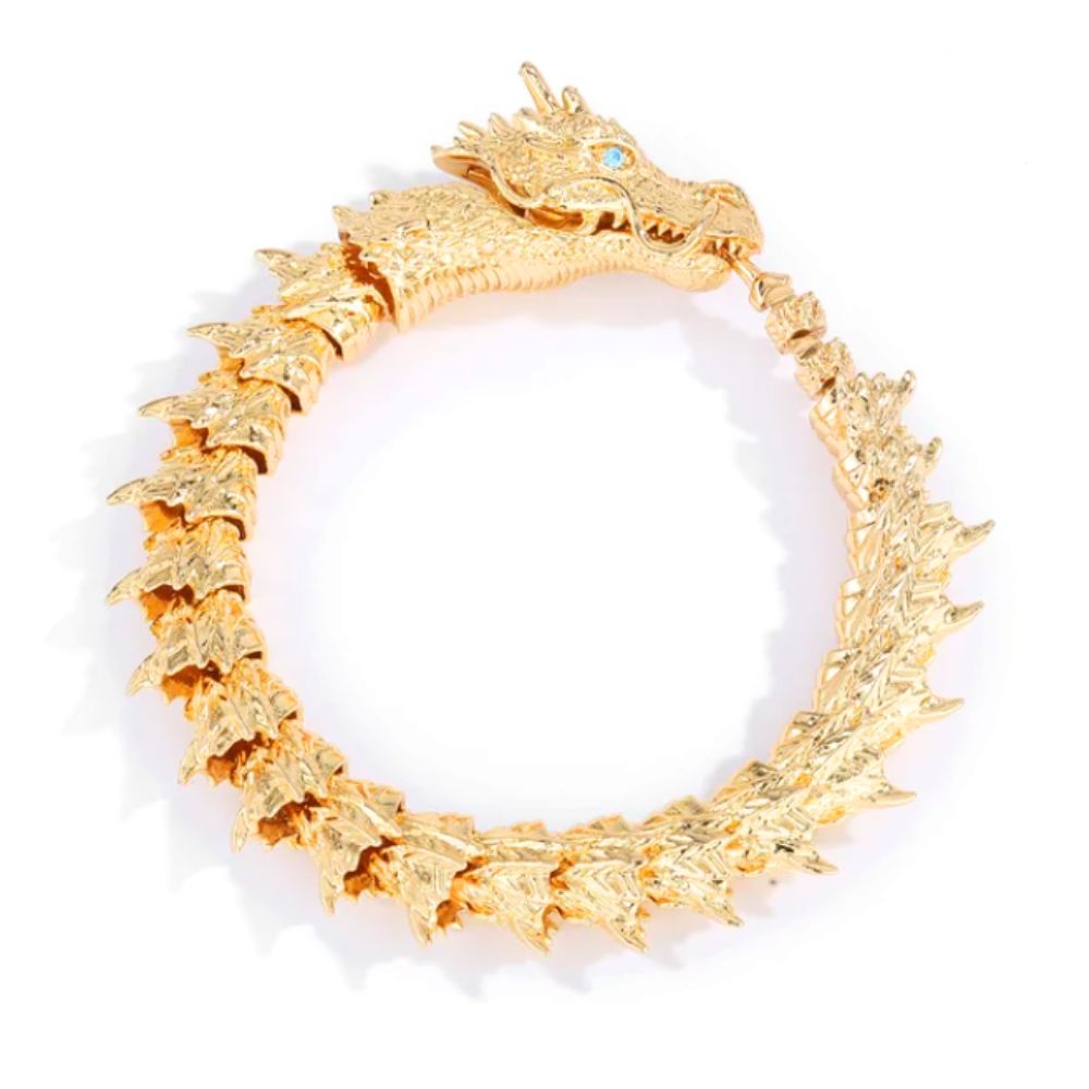 NUEVO - PULSERA DRAGÓN ORO